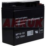 Helyettesítő ólom akku Diamec típ.: DM12-17 12V 18Ah (MULTIPOWER) helyettesíti: 12V 17Ah fotó