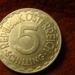 Ausztria nagyméretű alu 5 schilling 1952 fotó