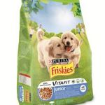 FRISKIES Junior Csirkével, hozzáadott zöldségekkel és tejjel száraz kutyaeledel 8kg fotó