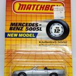 Matchbox MB12 Mercedes-Benz 500SL bontatlan bliszterben fotó