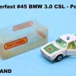 Matchbox Superfast. No45 BMW 3.0 CSL. Polizei. fotó