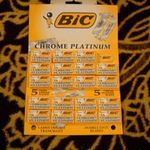 BIC Chrome platinum hagyományos borotvapenge (19 x 5 = 95 db penge egyben) fotó