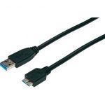 USB kábel A/mikro B, 0, 25 m, fekete AK-11233 fotó