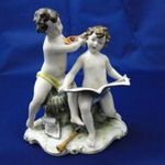 6009 Antik Capodimonte nápolyi figura páros fotó