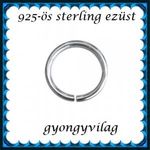 925-ös sterling ezüst ékszerkellék: karika nyitott ESZK NY 5x1, 3 mm 2db/csomag fotó