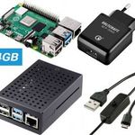 Raspberry Pi 4 B szett tápegységgel és házzal 4 GB 4 x 1, 5 GHz, Renkforce Pure Set fotó