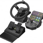 Logitech Gaming G Saitek Farm Sim Controller -N/A- EMEA Kormány PC Fekete Pedállal fotó