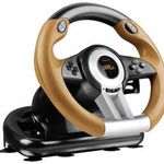 SpeedLink DRIFT O.Z. Racing Wheel Kormány USB PC Fekete, Narancs Pedállal fotó