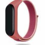 Xiaomi Mi Band 3/4/5/6/7 okoskarkötő tépőzáras pótszíj Pink fotó