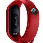 Xiaomi Mi Band 3 / Mi Band 4 / Mi Band 5 / Mi Band 6 okoskarkötő Venom pótszíj Venom logóval - Piros fotó