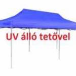 UV állóbb 3x6 kék rendezvény sátor árusító piaci horgász kerti pavilon 6x3 ST30 - Monivel fotó