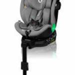 Lionelo Harmony I-Size 360°-ban forgatható ISOFIX gyermekülés (40-150 cm) - Grey Concrete Bamboo fotó