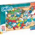 Puzzle, Hupikék törpikék, Smurfs, 104 db-os, maxi, 40x27 cm dob. fotó