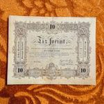 1848 -as Ropogós Kossuth 10 Forint Szabadságharcos bankó Ritka !!!! (L2317) fotó