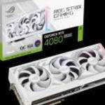 ASUS ROG -STRIX-RTX4080S-O16G-WHITE NVIDIA GeForce RTX 4080 SUPER 16 GB GDDR6X fotó