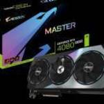 GIGABYTE AORUS GeForce RTX 4080 SUPER MASTER 16G NVIDIA 16 GB GDDR6X fotó