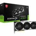 MSI GEFORCE RTX 4060 TI VENTUS 3X 16G OC NVIDIA 16 GB GDDR6 videokártya fotó