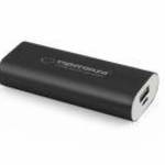 Esperanza Hadron, 4400mAh, USB-A, MicroUSB, Fekete powerbank fotó