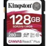 Kingston Technology Canvas React Plus 128 GB SDXC UHS-II Class 10 memóriakártya - KINGSTON fotó