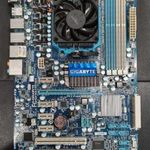 Gigabyte MA770T-UD3 DDR3 Alaplap + Hátlap + AMD Phenom II X2 555 Processzor + Cpu Hűtő fotó