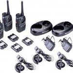 Midland Midland G7 Pro 4er Kofferset, PMR446 2x Doppelstandlader, 4x MA24-L Headsets C1090.19 PMR... fotó