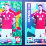 Szoboszlai Dominik Magyarország Captain és Green Parallel Captain focis kártya Match Attax Euro 2024 fotó