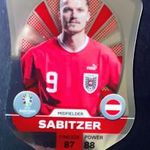 Marcel Sabitzer Ausztria Chrome Pro Elite Shield focis kártya Topps Match Attax UEFA Euro 2024 fotó