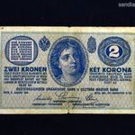 1914 2 - KÉT KORONA BANKJEGY fotó