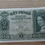 1940 2 pengő ritkább típusú papír bankjegy fotó