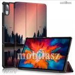 Lenovo Tab P11 Pro (TB-J706F), Tab XiaoXin P11 Pro, Tablet tok, Trifold flip, ÉJSZAKA / TÓ MINTÁS fotó