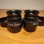 Makulátlan pár CARL ZEISS 10X OPMI EYEPIECE Binocular magnetikus mikroszkóp lencse fotó