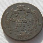 Mária Terézia 1 krajcár, 1761K, bronz fotó