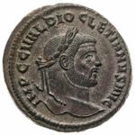 Diocletianus follis GENIO POPULI ROMANI (bronz) 9, 50g Centrális veret! Gyönyörű portré! fotó