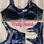 115/E extra nagyméretű fekete melltartó* UK 50D eredeti Pretty Secrets gyönyörű csipkés melltartó új fotó