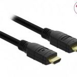 DeLock Active HDMI Cable 4K 60Hz 10m Black 85284 Kiegészítő, Kellék Kábel fotó