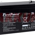 FirstPower ólom akku típ. FP1270 VdS minősítéssel 12V 7Ah fotó