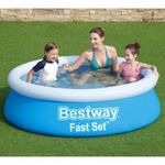 Bestway Fast Set kék kerek felfújható medence 183 x 51 cm fotó