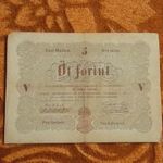 1848 -as 5 Forint Kossuth Szabadságharcos bankó "barna változat" debreceni kiadás ! (L2290) fotó