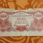 1944 -es 1000 pengő A Vöröshadsereg Parancsnoksága vízjeles bankó TP betűjellel RITKÁBB!!! (L2319) fotó