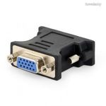 Gembird DVI-I (Dual Link) - VGA Black adapter A-DVI-VGA-BK fotó