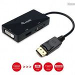 EQuip DisplayPort to VGA/HDMI/DVI Adapter Black 133441 fotó