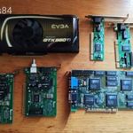 Nvidia gtx 560 ti, 3dfx voodoo 2, egyéb kártyák retro vegyes pakk fotó