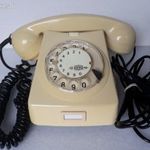 Retro CB76 MM vajszínű tárcsás telefon fotó