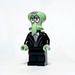 Tunyacsáp - Öltönyben EREDETI LEGO egyedi minifigura - Spongyabob Squidward - Új fotó