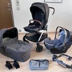 Nuna Triv Babakocsi szett (4in1) Babakocsiváz, Sportülés, Mózes, autósülés és isofix talp + adapter fotó