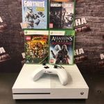 XBOX ONE S 1TB KONZOL+4 DB AJÁNDÉK LEMEZES JÁTÉK fotó