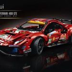 Lepin Technic 42125 Ferrari 488 GTE Sport autó 1677db + grátisz lego mágnes ÚJ BP! fotó