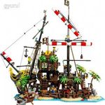 Lepin Ideas 21322 Barracuda öböl kalózai Kalóz sziget + hajó 2545db +lego mágnes ÚJ BP Azonnal! fotó