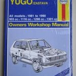 Zastava és Yugo javítási könyv (1981-1990) Haynes fotó