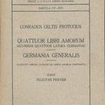 CELTIS, Konrad (1459-1508). : Quattuor libri amorum secundum quattuor latera Germaniae; Germania fotó